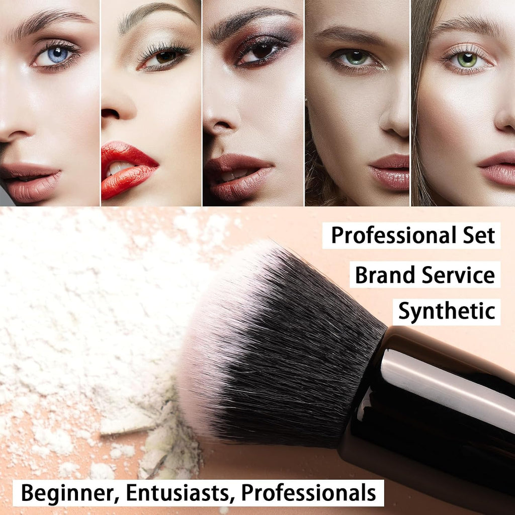 Makeup Brushes 15Pcs Makeup Brush Set Premium Synthetic Bristles