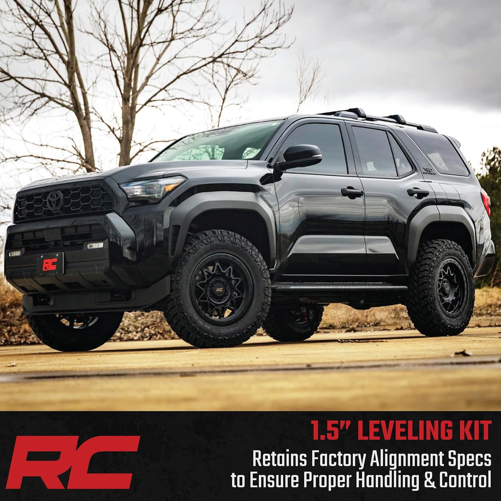 Rough Country 1.5" Bolt-on Leveling Kit for Toyota 4Runner (2025) - Increases Ground Clearance, Levels Stance, Easy Upgrade