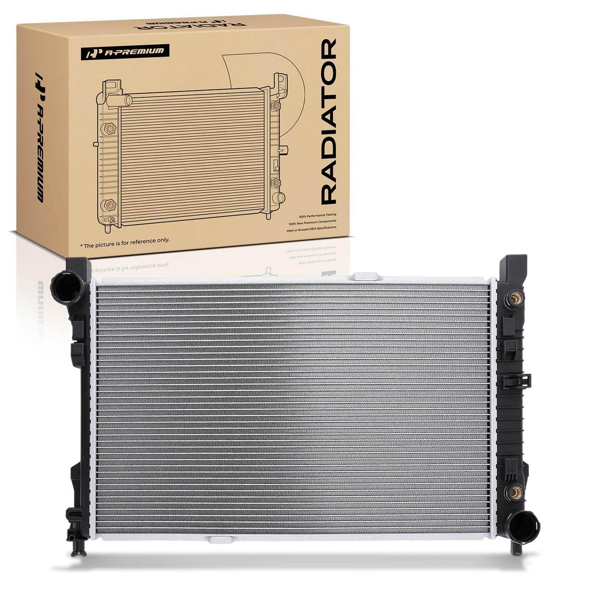 A-Premium Engine Coolant Radiator Assembly with Transmission Oil Cooler