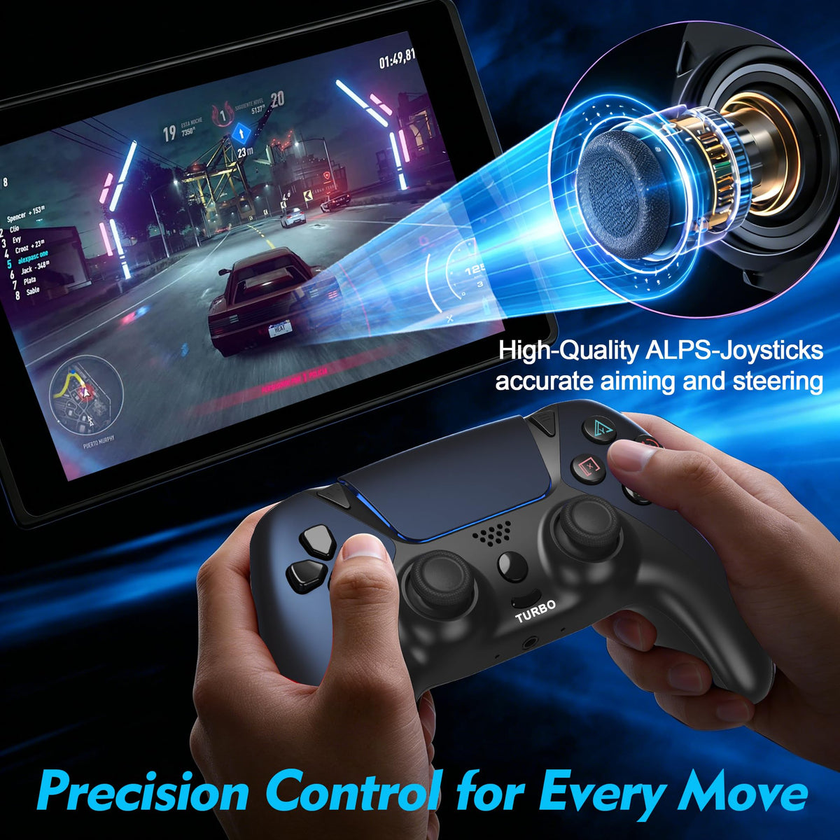 Alternative for Luna Controller Fire TV, Compatible with Fire Stick Cube, Wireless Gamepad with No Drift Joysticks, 2