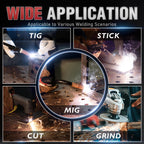 Welding Helmet with Rechargeable Fan and Work Light