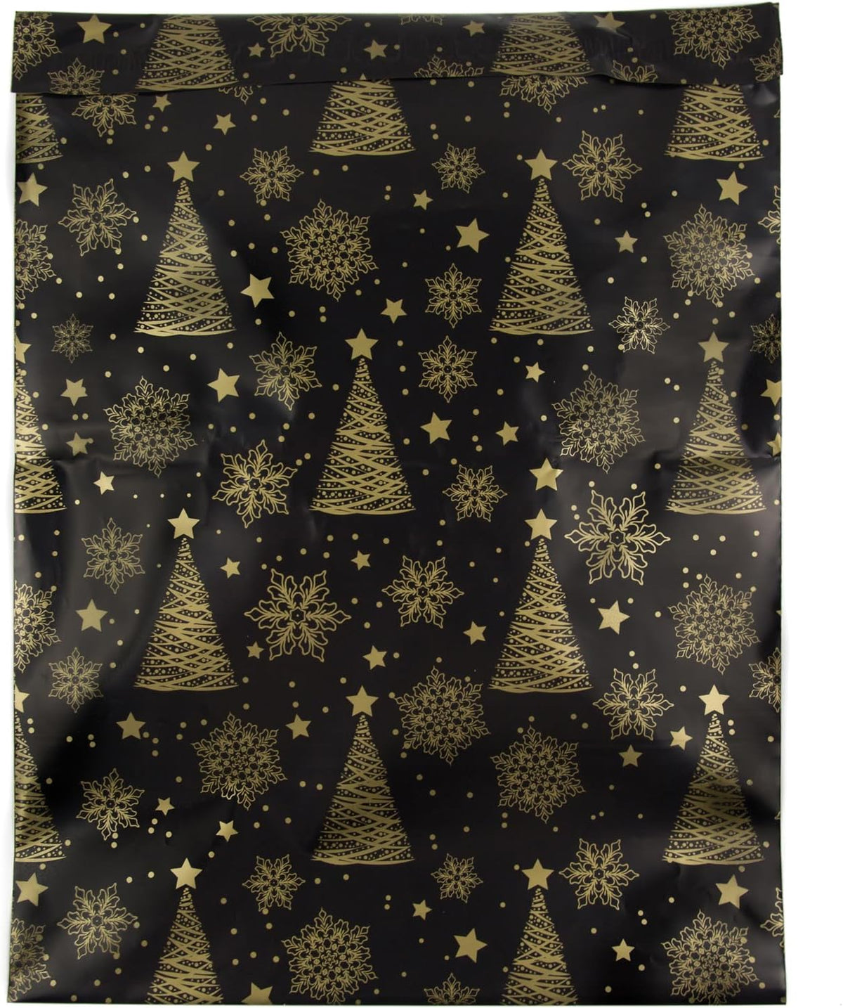 50 Large Poly Mailers 14.5x19- Christmas Trees Snowflakes