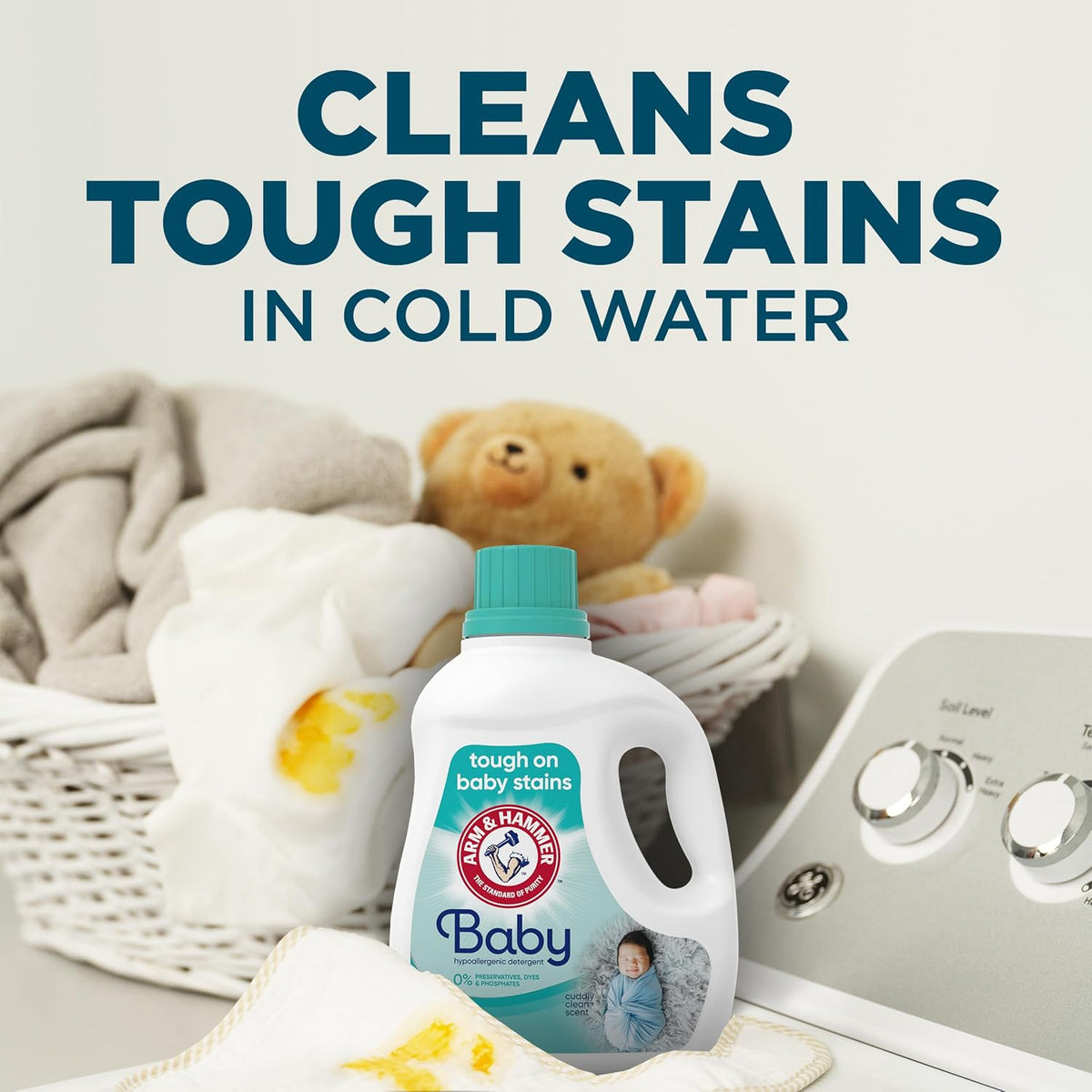 Baby Hypoallergenic Laundry Detergent Liquid, 100.5 Fl Oz