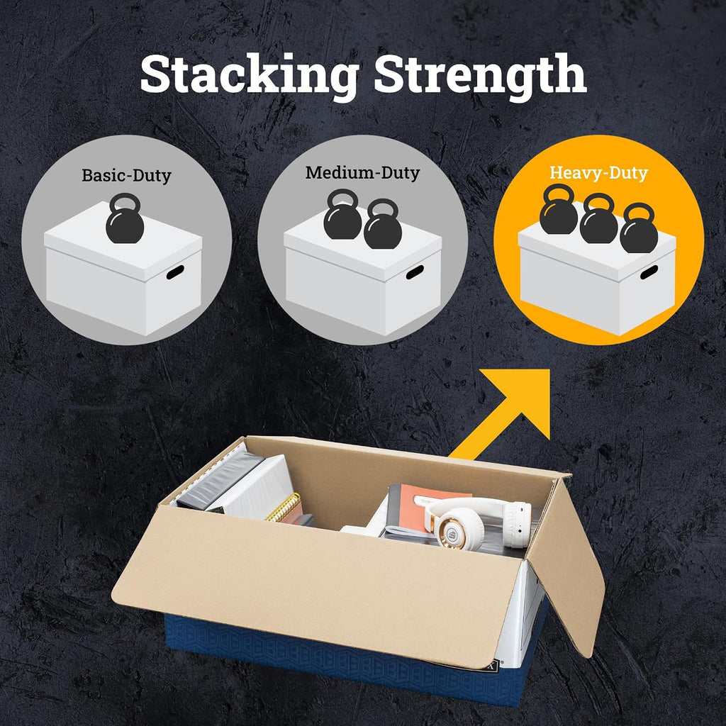 12-Pack String & Button Heavy-Duty File Box, Legal, FastFold