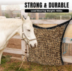 Slow Feed Hay Nets for Horses, Large Capacity Hay Bags, 4 Pack