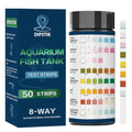 Aquarium Ammonia Test Strips,8-Way Aquarium Test Kit for Freshwater | 50 Strips Fish Tank Pond Test Strips,Test