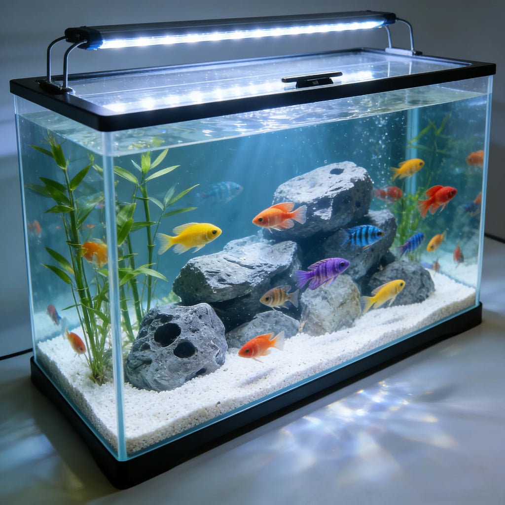 HeliumX 29.21 x 11.69 x 0.16in Aquarium Lid Clear Tempered Glass Canopy