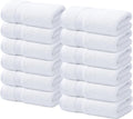 100% Cotton Luxury Wash Cloths for Showering - 12 Pack | Washcloths [13x13] - Soft and Absorbent Face Towels for
