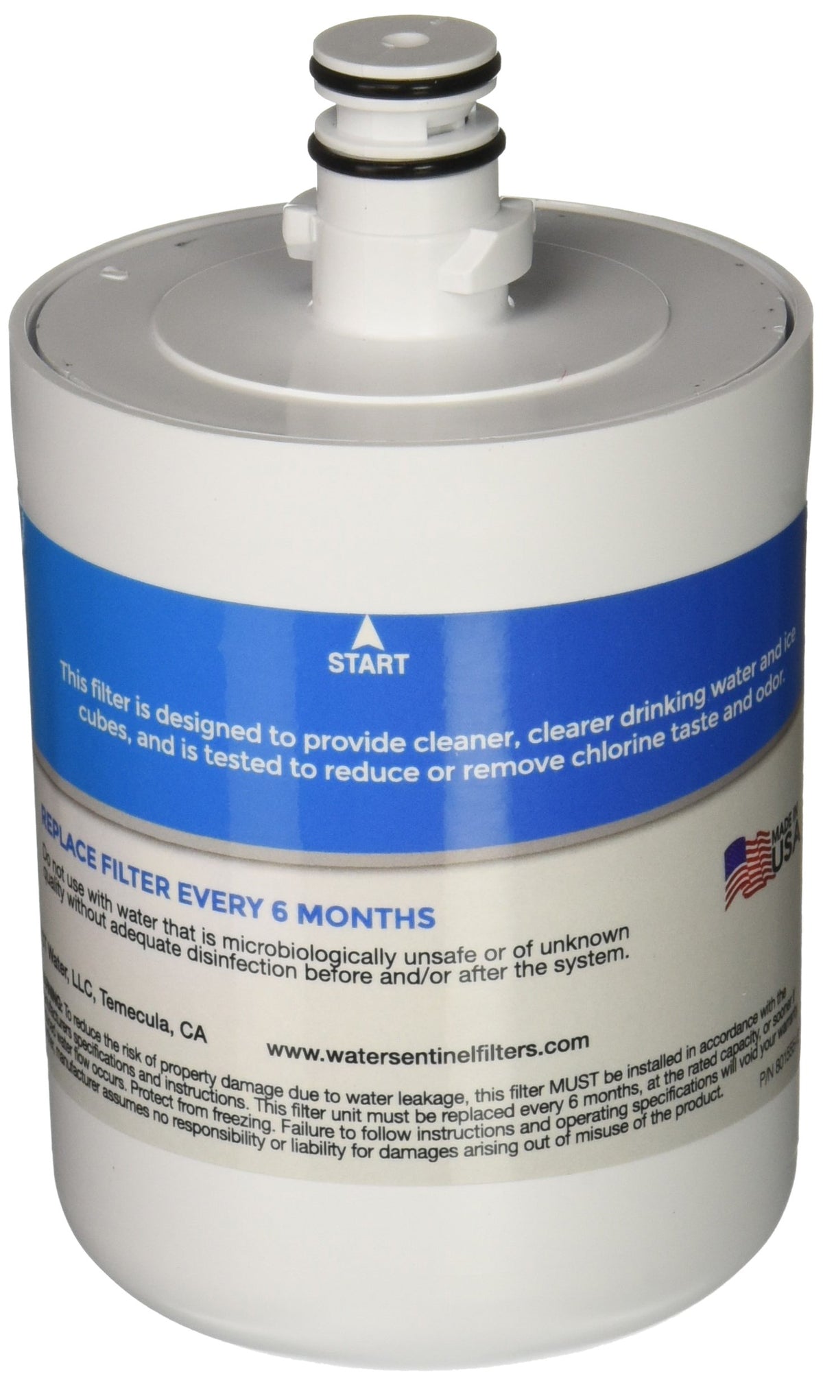 WaterSentinel WSL-1 Refrigerator Replacement Filter: Fits LT-500P Filters , White