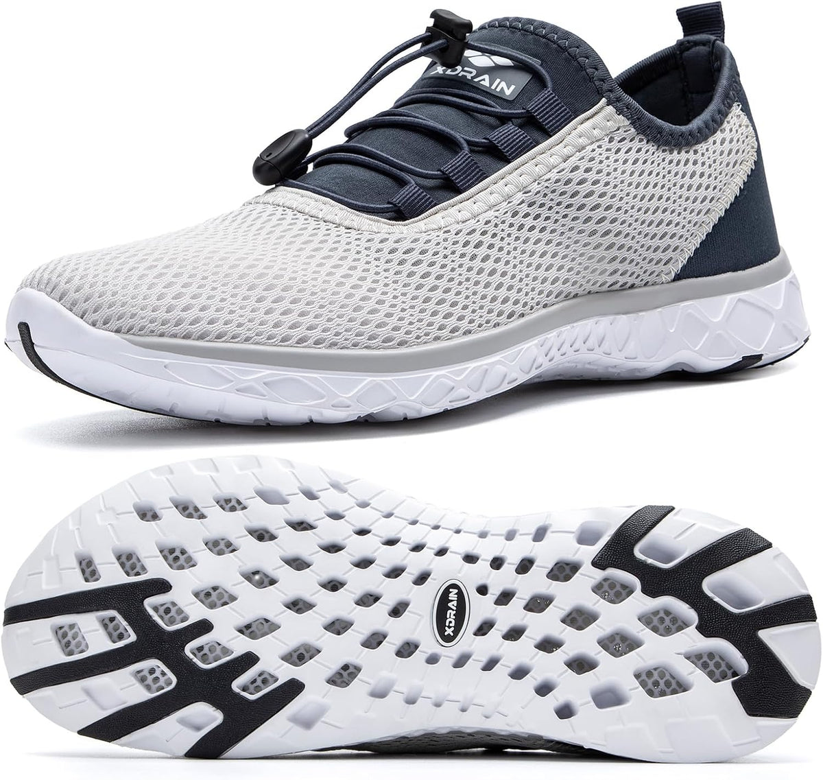 Men's Stylish Water Shoes, Quick-Dry Xdrain Water Sneakers, Lightweight & Comfort Footed