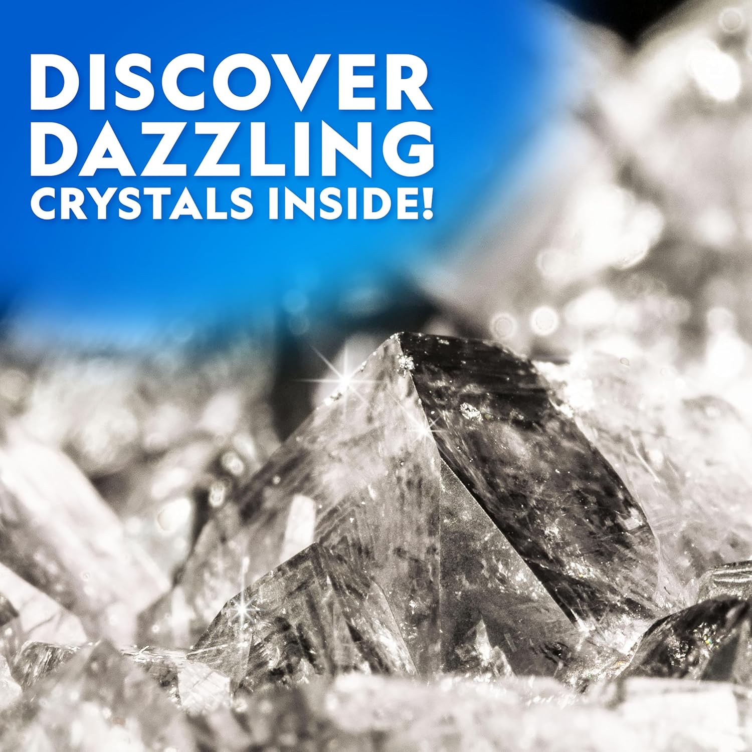 National Geographic Gigantic Geode Kit Earth Science Activity for Kids | Huge Natural Geode, Real Crystals Inside