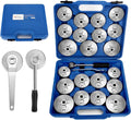 23pcs Oil Filter Wrench Set, Oil Filter Socket Set with 65, 67, 72, 73, 74, 75, 76, 79, 84, 89, 91, 92, 95, 101mm