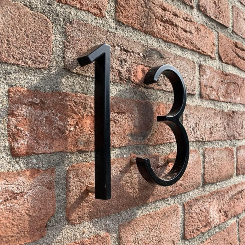 5 Inch Stainless Steel Floating House Number, Metal Modern House Numbers | Number 9, Outdoor Mailbox Yard Home Wall