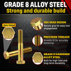 Chenango Supply 5/8-11 x 4 Grade 8 Hex Head Cap Screws