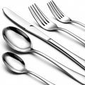 60 Piece Silverware Set for 12,Stainless Steel Flatware Set