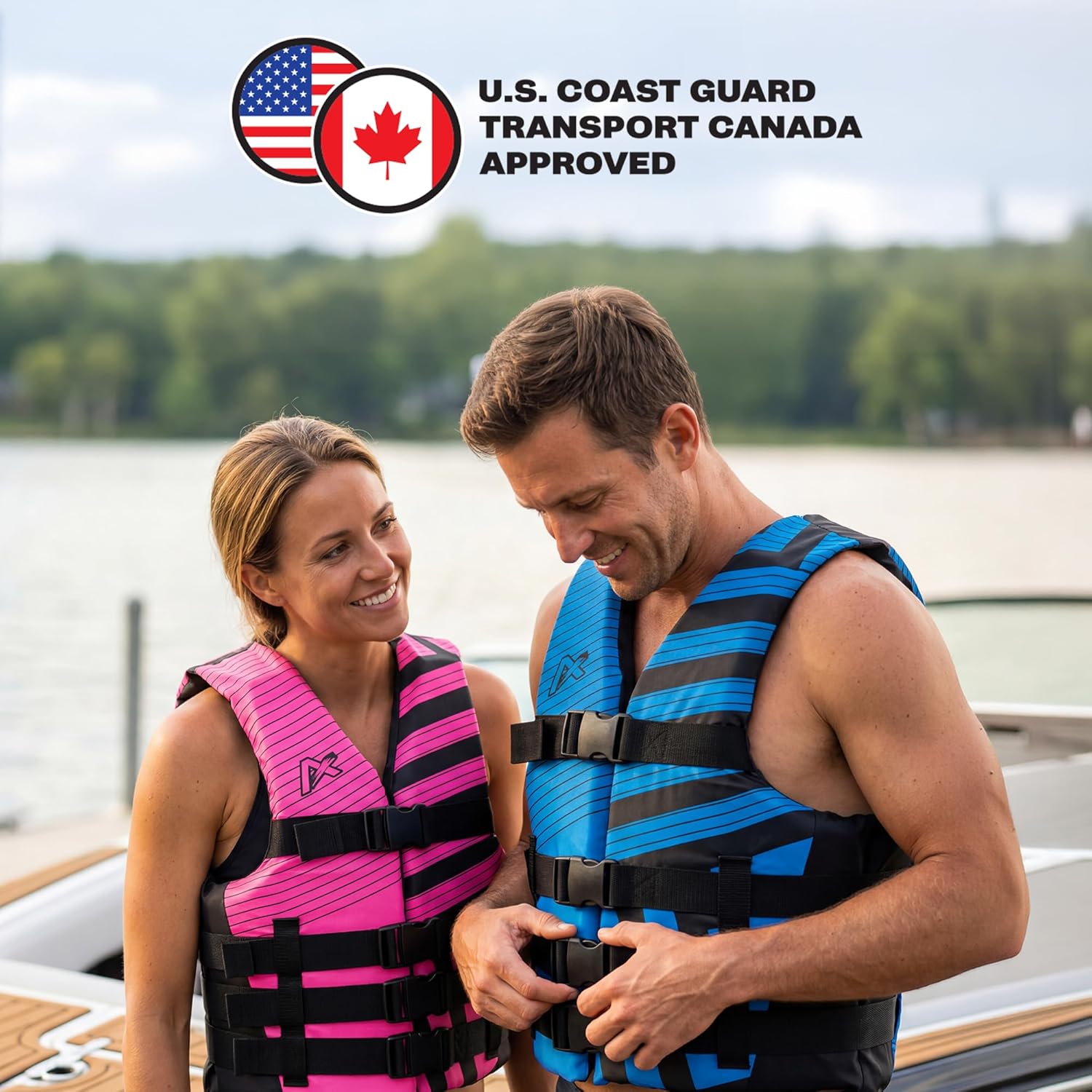 Trend Life Jacket for Adults & Kids - USCG Approved Life Vest for Men, Women, Youth & Child, Watersports Vest for