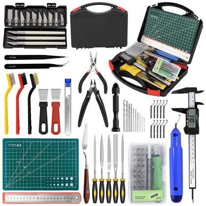 3D Printer Tool Kit, 105 Pcs 3D Printer Accessories Includes Deburring Tool, Removal Tools, Digital Caliper, Cutting