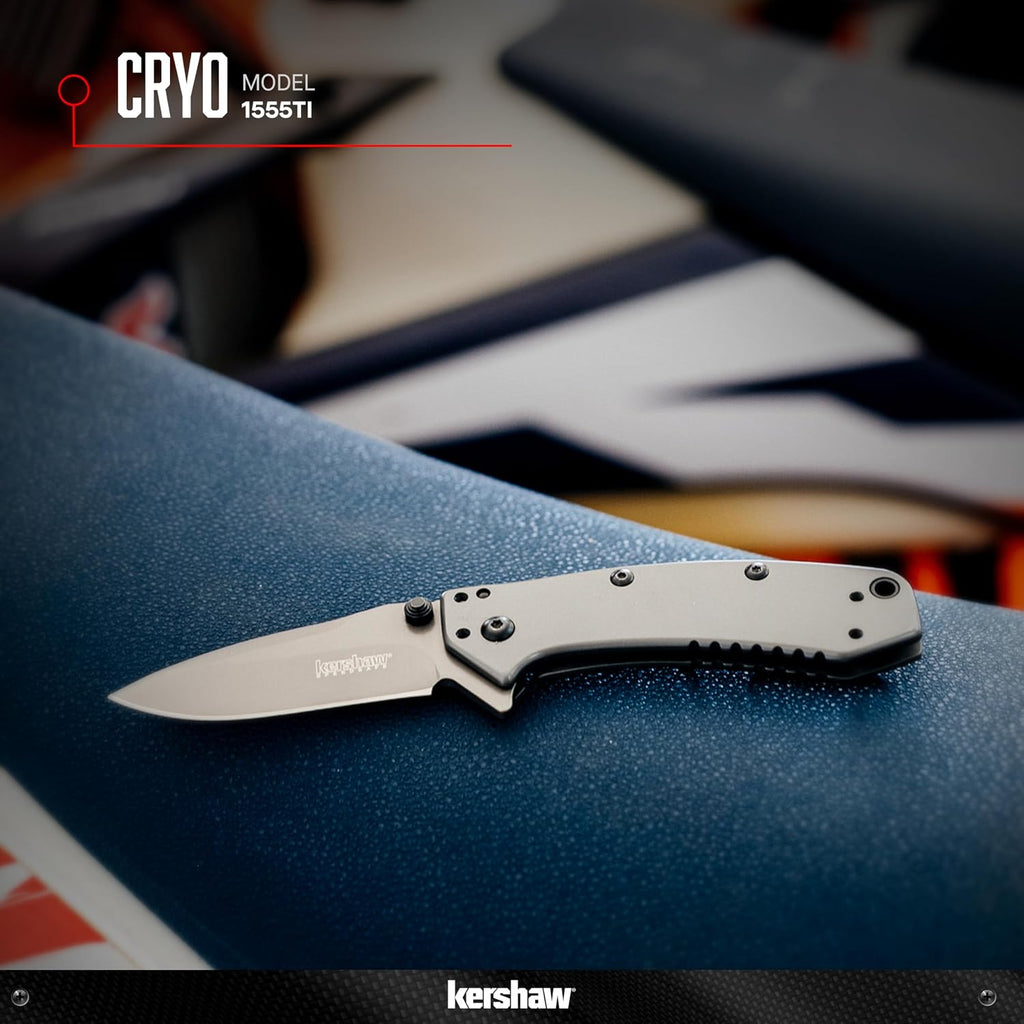 Cryo Pocket Knife, EDC Knife with Speedsafe Assisted Opening, 2.75 Inch Stainless Steel Blade, Multiple Styles