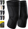 2 Pack Knee Brace, Knee Compression Sleeve Support for Men and Women, Knee Pads for Running, Hiking, Meniscus Tear