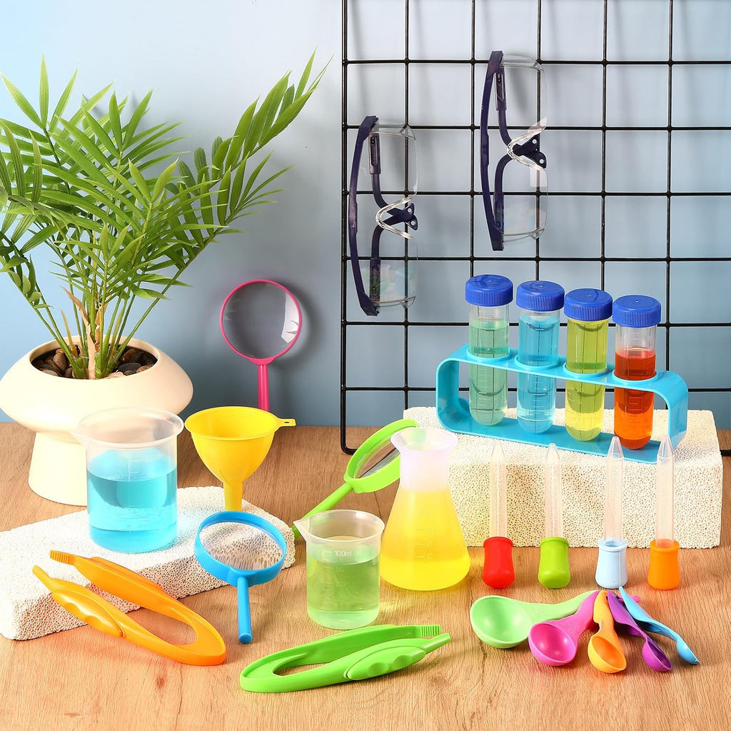 39 Pcs Science Kits for Kids Educational Lab Science Experiments Early Learning Set Include Beakers and Test Tubes