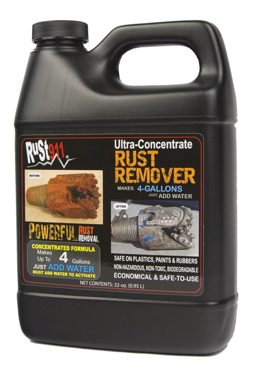 Rust Remover Dissolver Makes 4-gallons, 32-Ounce Bottle