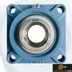 (2 Pack) SGTR Heavy Duty UCF209-28 Square Flange Bearing, 1-3/4 inch Bore, Self-Aligning, Industrial Grade, Chrome Steel and Solid Cast Iron Bearing Units