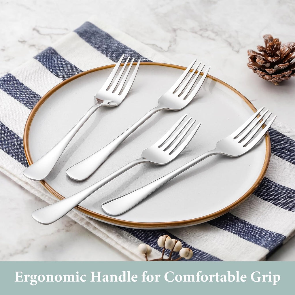 24 Piece Stainless Steel Salad Forks 6.75In, Small Dinner Forks Set