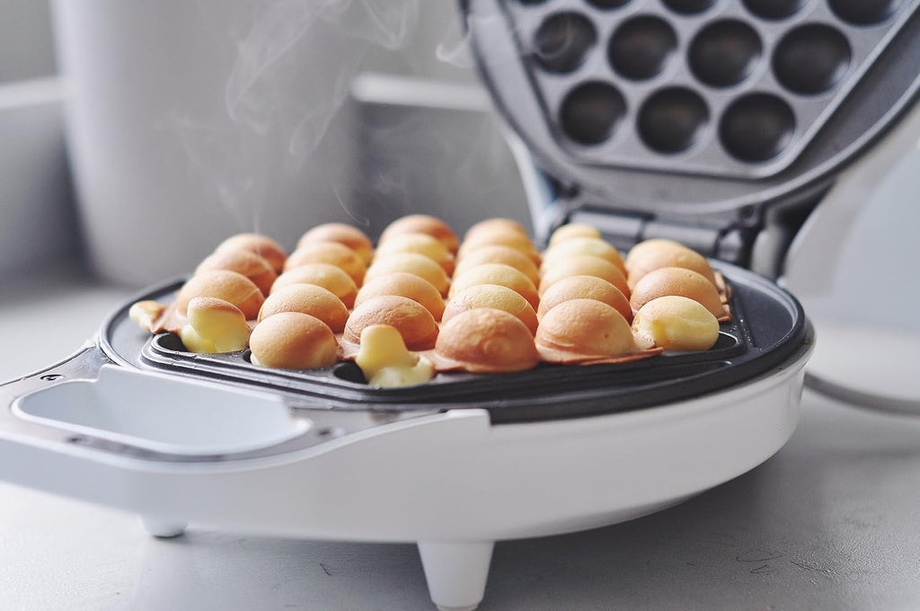 Hong Kong Egg Waffle Maker by StarBlue with BONUS recipe e-book - Make Hong Kong Style Bubble Egg Waffle in 5 minutes
