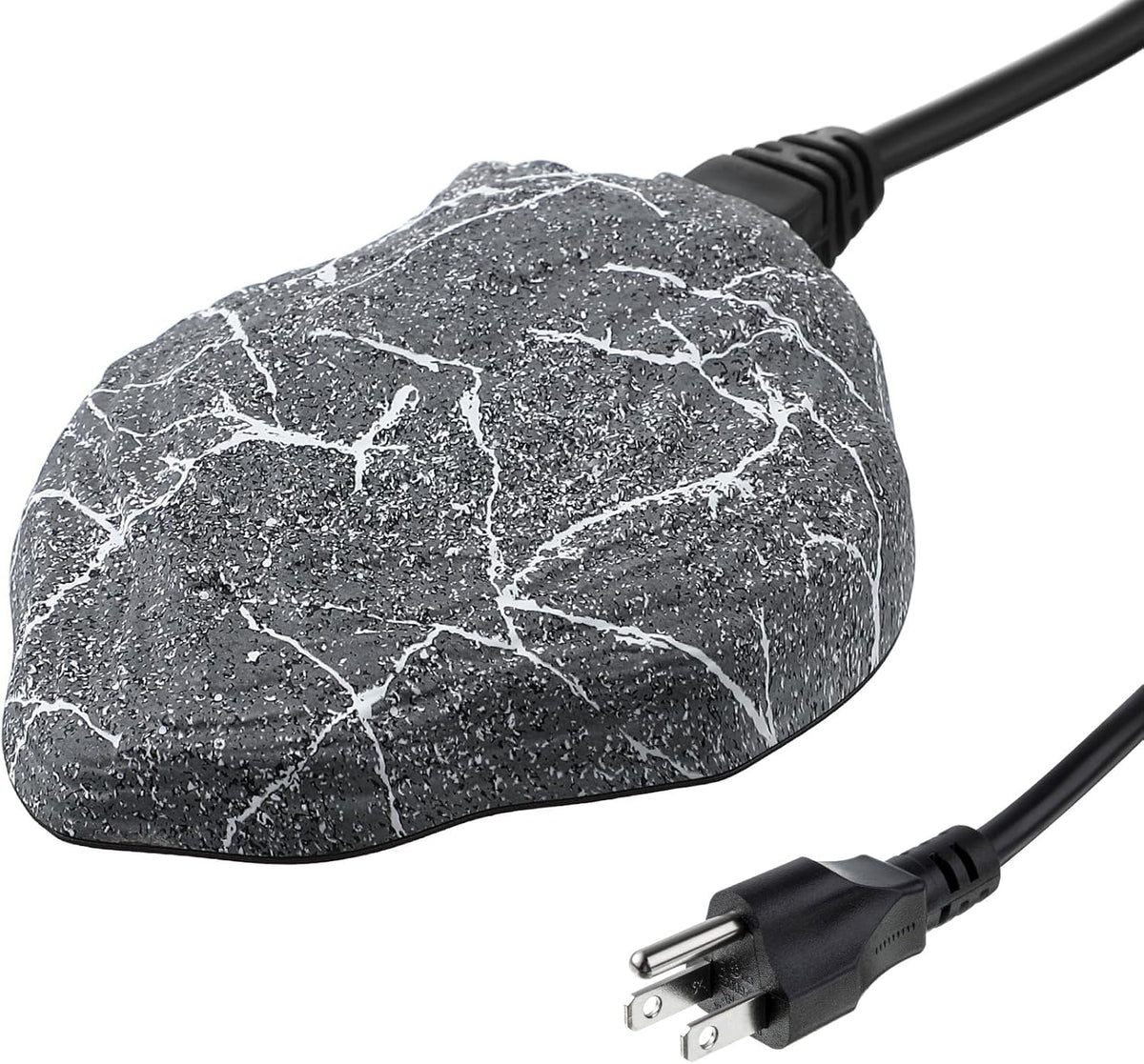 Bird Bath Deicer Heated Rock, 80W, Aluminum Base, 1 Pack, Grey
