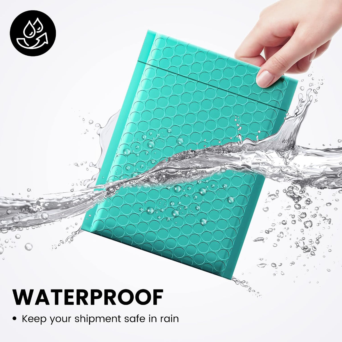 Bubble Mailers 6x10" 100 Pack Teal Padded Envelopes Usable Size 6x9"