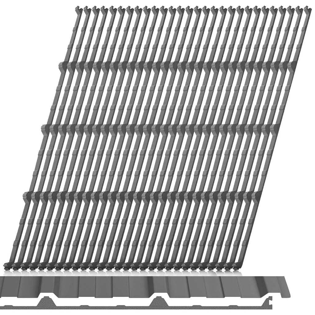 30 Pcs 9" Inside Metal Roof Foam Closure Strips R Panel Roofing