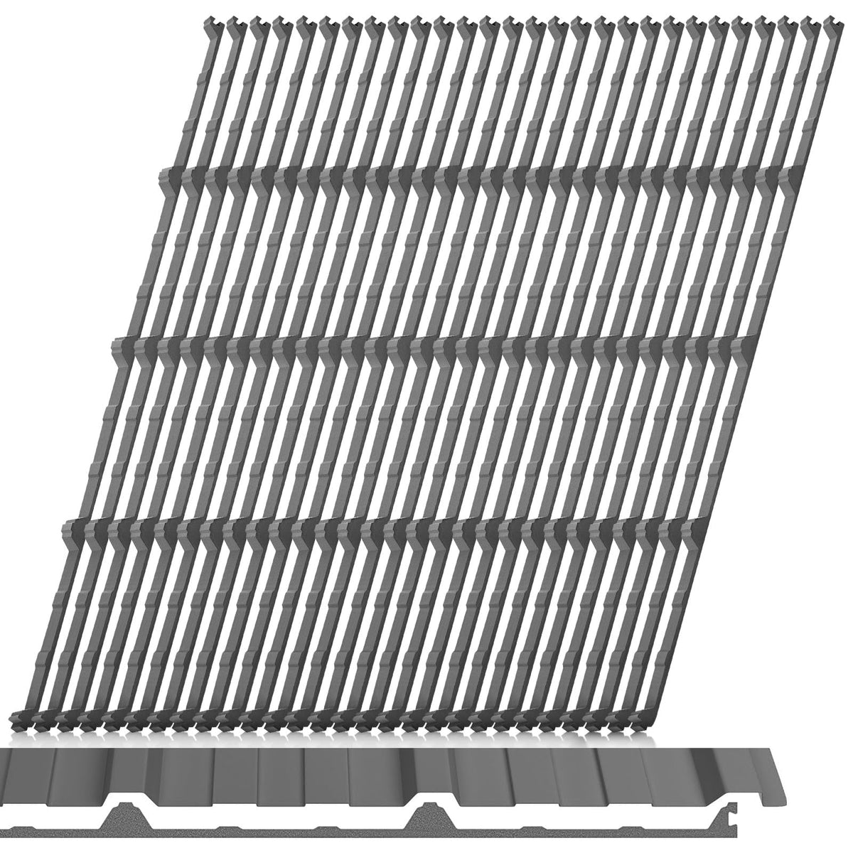 30 Pcs 9" Inside Metal Roof Foam Closure Strips R Panel Roofing