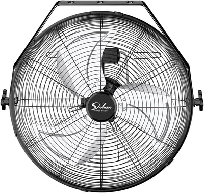 Simple Deluxe 18 Inch Industrial Wall Mount Fan, Max 4200 CFM 3 Speed Commercial Ventilation Metal Fan for Warehouse, Greenhouse, Workshop, Patio, Factory and Basement - High Velocity