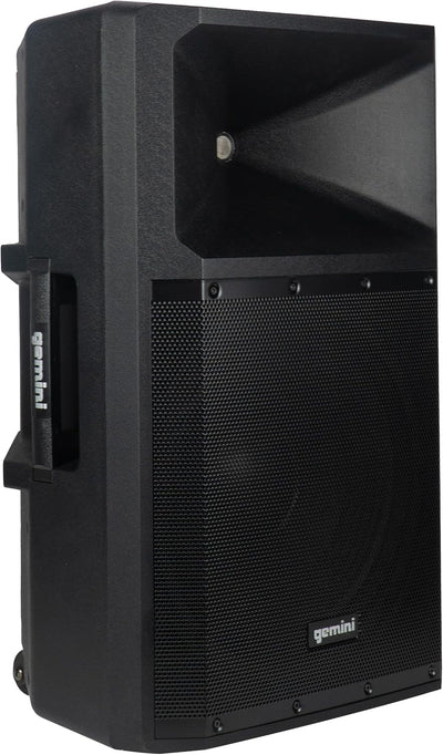 15" Bluetooth PA Speaker, 1800 Watts, 3-Ch Mixer (GSP-2200) | 15" powered PA, 3-channel mixer, mic incl - Bluetooth