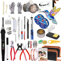 Stained Glass Starter Kit, Complete Stained Glass Making Kit with 100W Soldering Iron, Glass Cutter Tools, Diamond