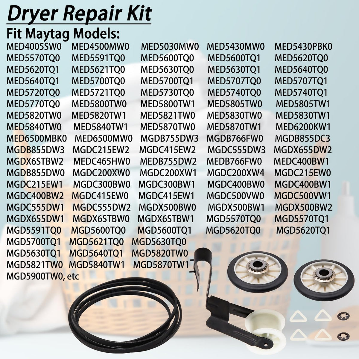 MED6500MBK0 MED5740TQ0 MED6200KW1 MED4005SW0 Dryer Repair Kit for Maytag