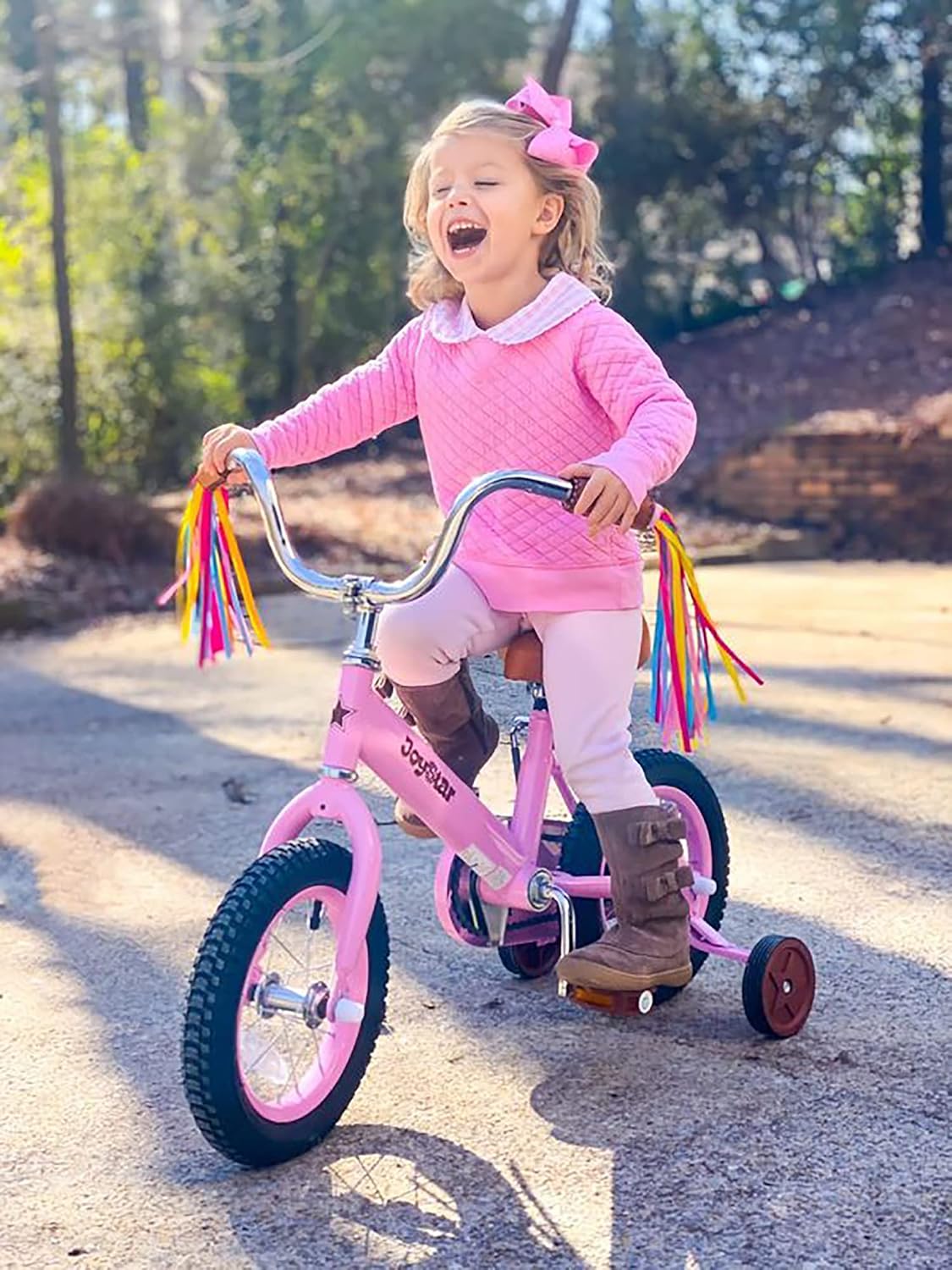 12-16" Vintage Kids Bike Ages 2-7Y, Training Wheels/Basket | Toddler Bike for Girls, 12/14/16" Sizes for Ages 2-7