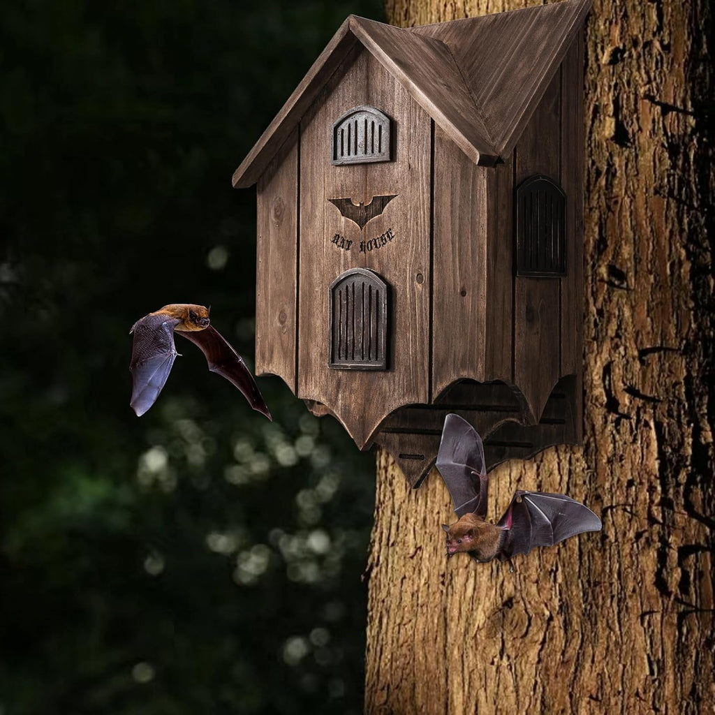 Bat House for Outdoors, Large Double Chamber, 100-Capacity