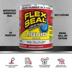 Rubber Sealant Coating, Waterproof, White, 16 oz