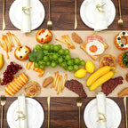 4 Pcs Thanksgiving Butcher Paper Table Runner Charcuterie 15"x48"
