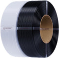 2kg Black & White PETG Filament Refill 1.75mm, Spool-Free Reusable Spools, High Precision ±0.03mm, Odorless &