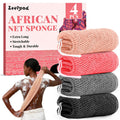 African Net Sponge Authentic-4 Packs African Exfoliating Net Sponge,Bath Sponges for Shower,42 inch Long for Normal