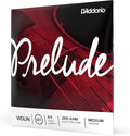 Prelude Violin String Set, 4/4 Scale, Medium Tension