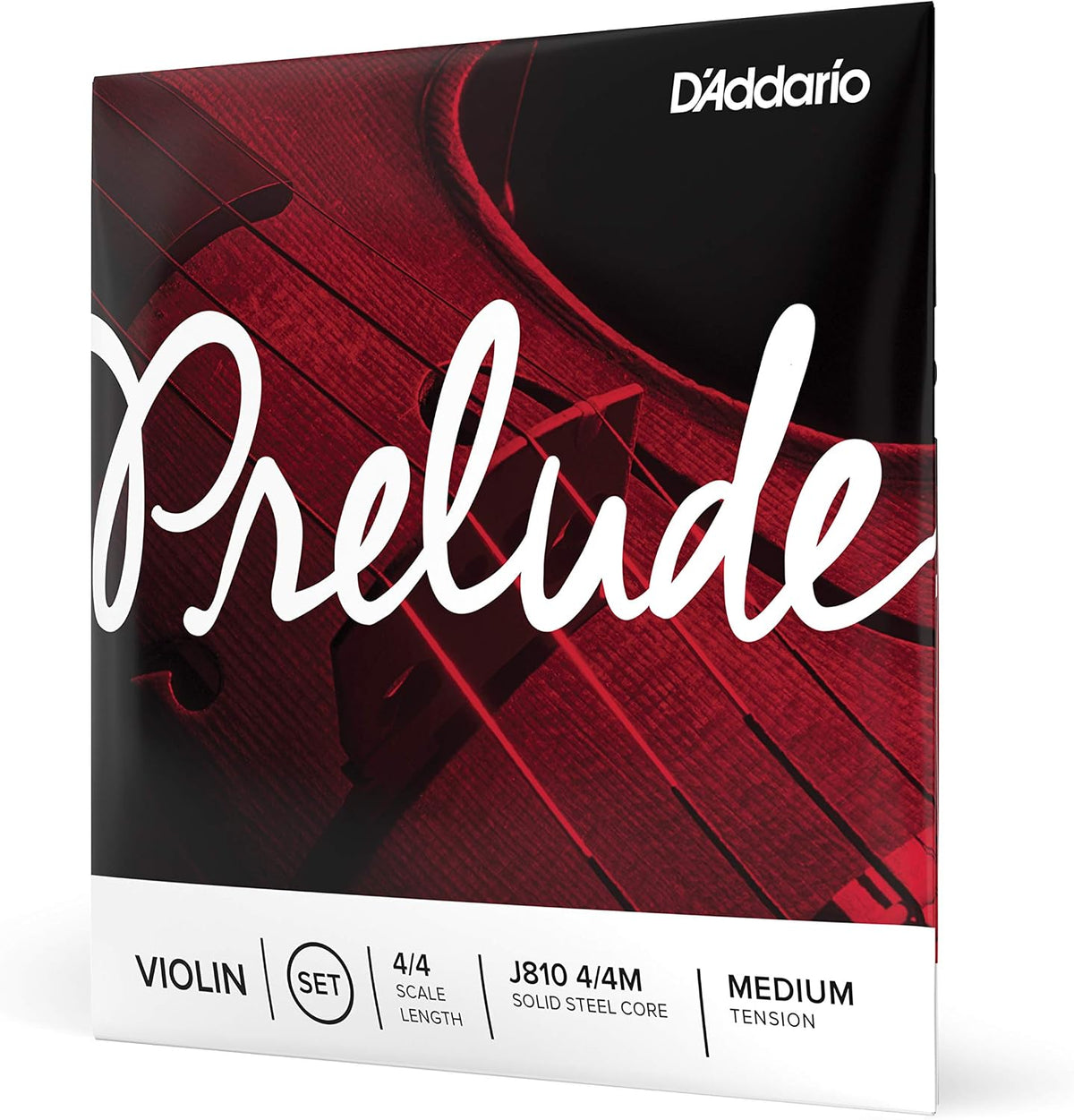 Prelude Violin String Set, 4/4 Scale, Medium Tension