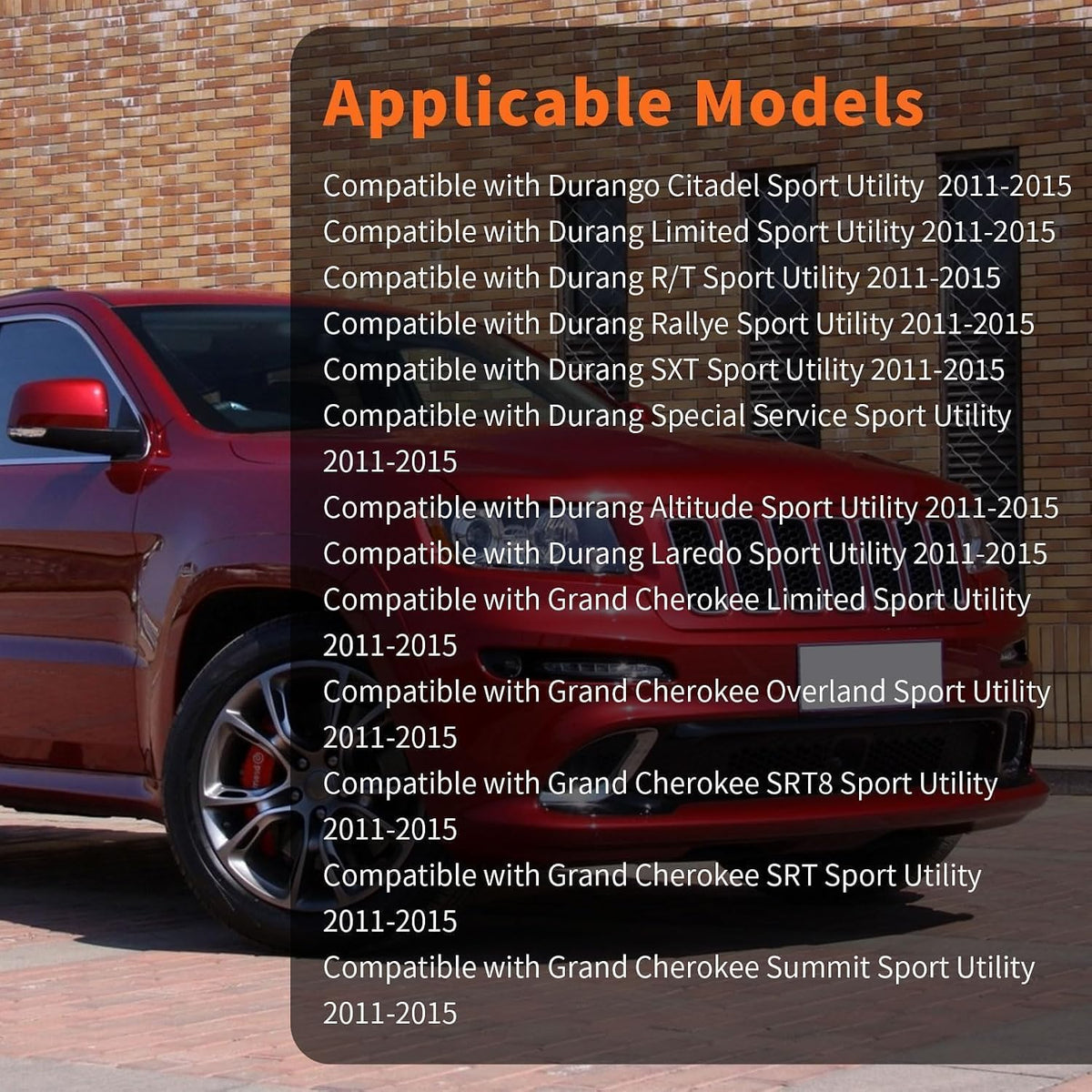 Pair Rear Shocks Absorbers Compatible with Durango Grand Cherokee