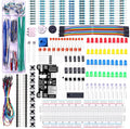 ELEGOO Upgraded Electronics Fun Kit w/Power Supply Module, Jumper Wire, Precision Potentiometer, 830 tie-Points