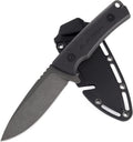 8.5" Full Tang Fixed Blade Knife with Nylon Sheath | Survival Hunting Knife with D2 Blade and Ergonomic G10 Handle