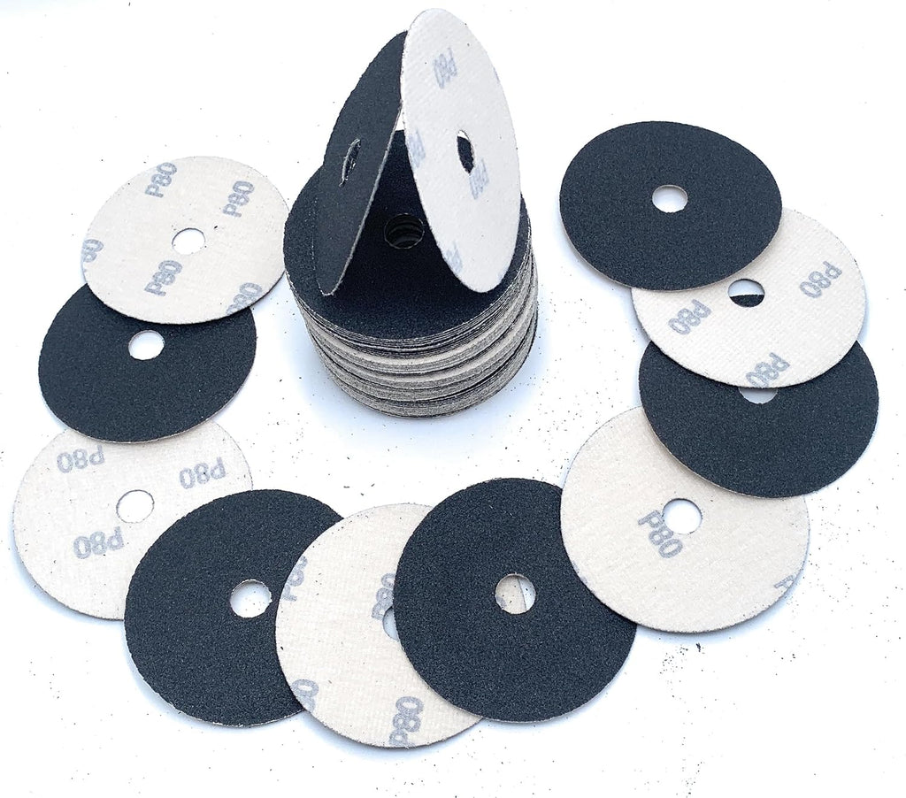 100PCS 4 Inch Silicon Carbide Velour Abrasive Paper Sanding Discs Sandpaper Sander (100pcs 80 Grit)