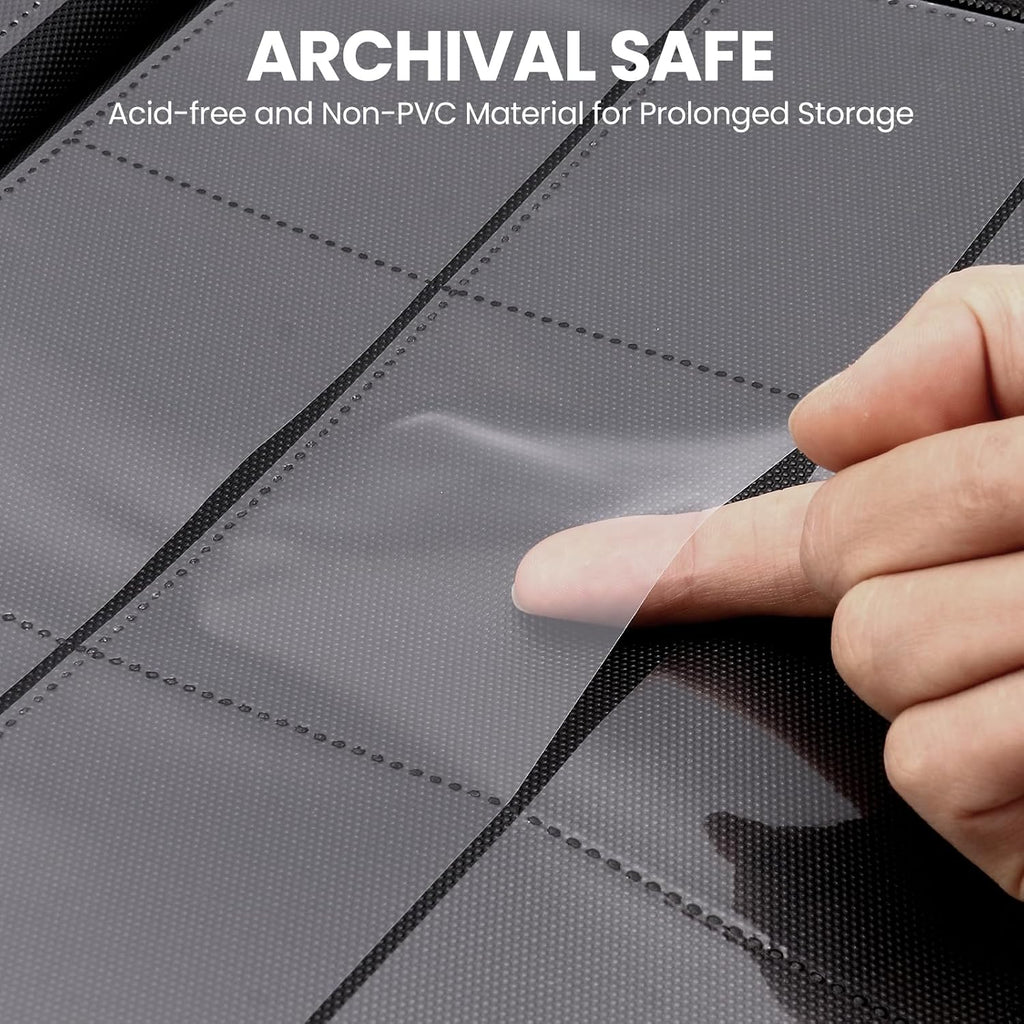 9 Pocket Card Binder, Premium Zip Trading Card Binder, 540 cards, Side-Loading Pages, Folder for Collectible Card
