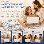 Women's Plush Hooded Robe Bathrobe-Fast Warmth for Home